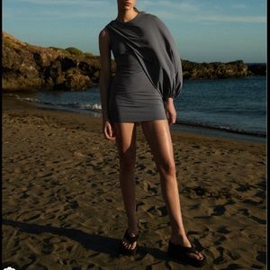 Zara short cape dress NWOT